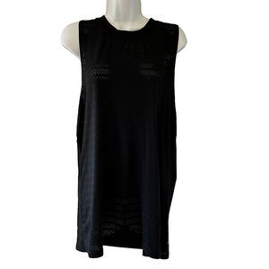 Zyia Active Black Perforated Muscle Tank Top Size XXL